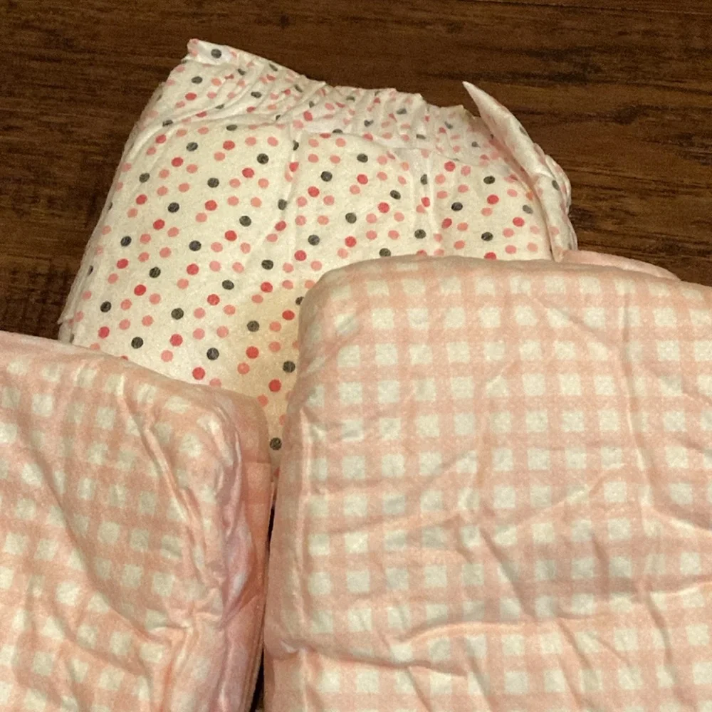 Pet Diapers Pink and White Checkered & Polka Dot for Dogs